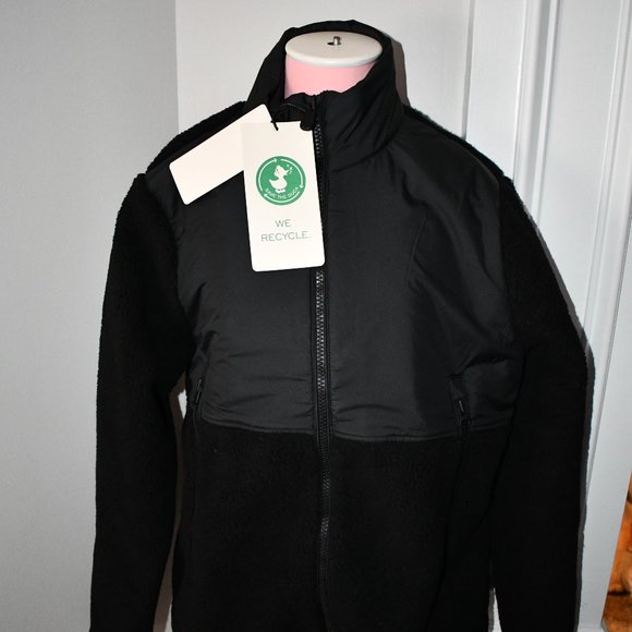 Save the Duck  Bruno Long Sleeve Full Zip Jacket in Black  Size: LARGE  #DF0199M - Picture 4 of 5